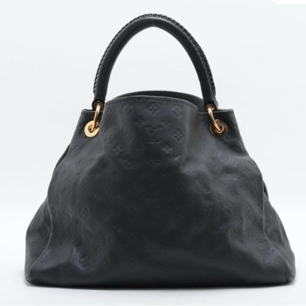 Louis Vuitton Navy Empreinte Embossed Monogram Shoulder Bag with Gold Hardware - Picture 4 of 11